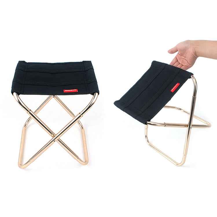 CLS Outdoor Portable Aluminum Alloy Fishing Barbecue Folding Stool, Size: 24.8*22.5*27cm