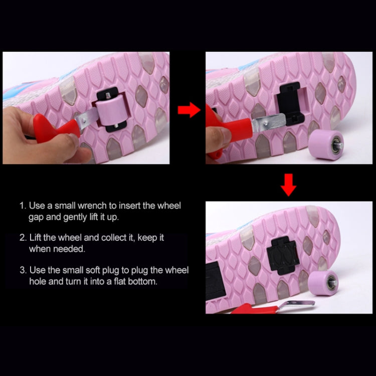 786 LED Light Ultra Light Rechargeable Double Wheel Roller Skating Shoes Sport Shoes, Size : 29, Size : 29