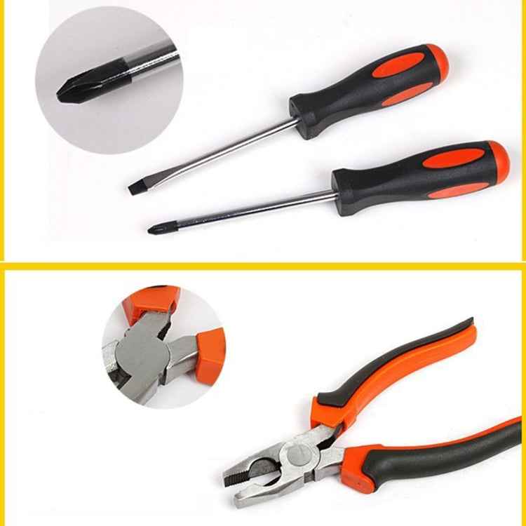 9 in 1 Tool Set General Household Hand Tool Kit with Toolbox Storage Case