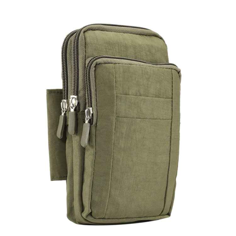 Outdoor Phone Carrying Case Pouch Nylon Crossbody Shoulder Cell Phone Holster Waist Belt Wallet Bag with Carabiner