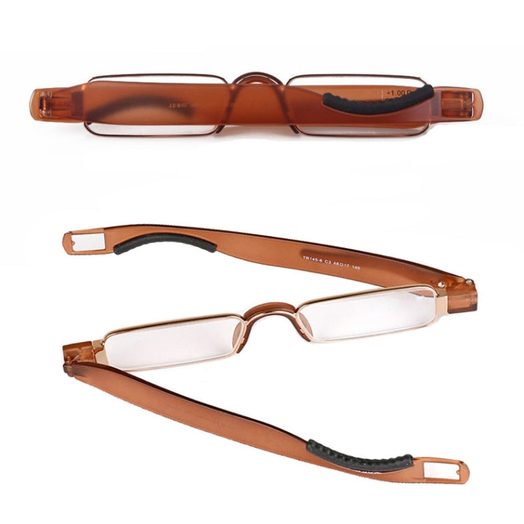 Portable Folding 360 Degree Rotation Presbyopic Reading Glasses with Pen Hanging, +1.50D, +1.50D