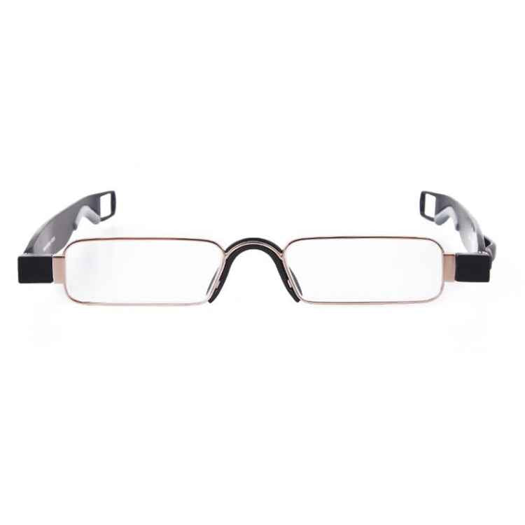 Portable Folding 360 Degree Rotation Presbyopic Reading Glasses with Pen Hanging, +2.50D, +2.50D