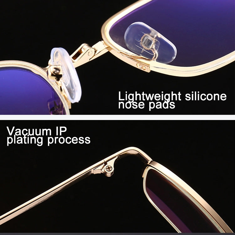 Folding Anti Blue-ray Presbyopic Reading Glasses with Case & Cleaning Cloth, +3.00D, +3.00D