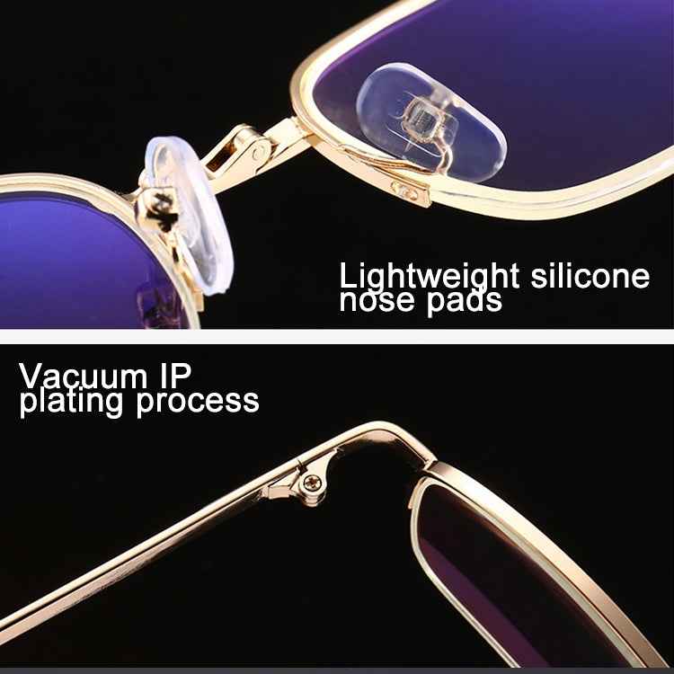 Folding Anti Blue-ray Presbyopic Reading Glasses with Case & Cleaning Cloth, +3.00D, +3.00D