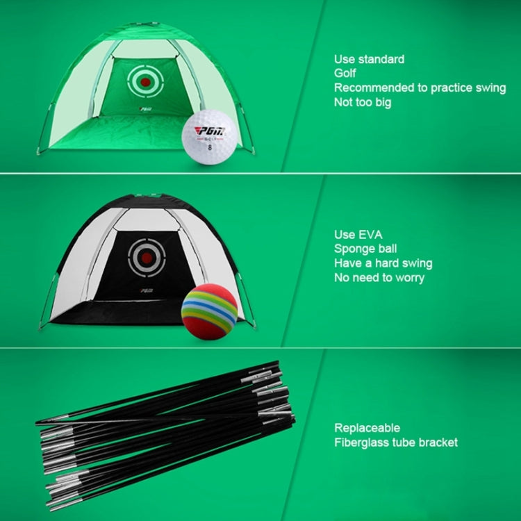 PGM Golf Training Aids Indoor Sports Hitting Practice Net 2m, with Cut Rods Hole, 2m, with Cut Rods Hole
