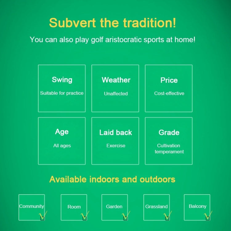 PGM Golf Training Aids Indoor Sports Hitting Practice Net 3m, with Hitting Mat & Seven-iron, 3m, with Hitting Mat