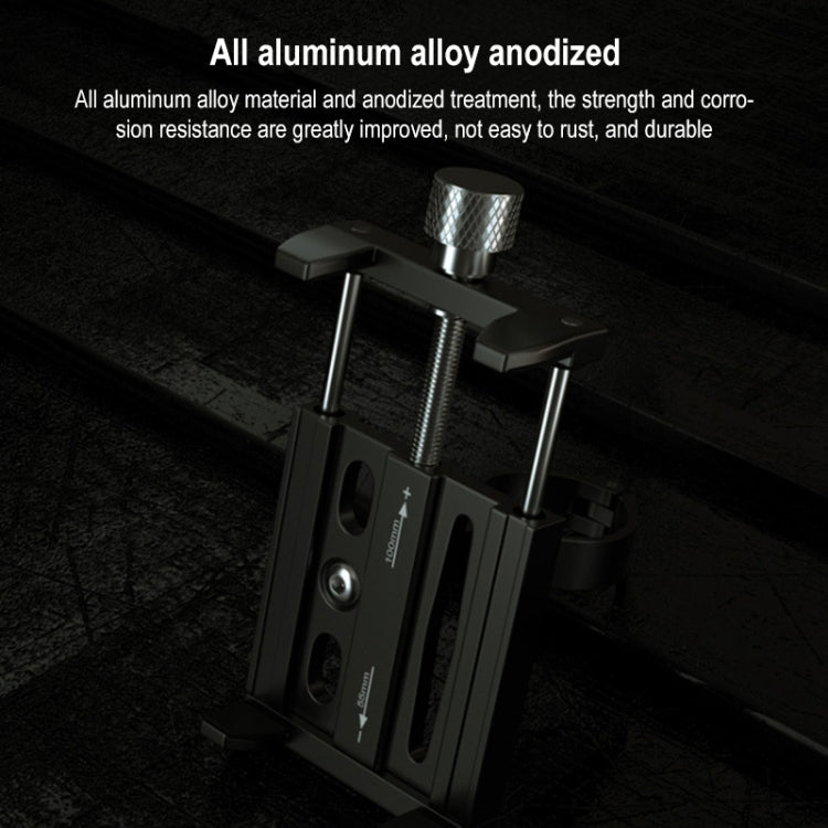 BIKERSAY MP005 Bicycle Aluminum Alloy Mobile Phone Holder Motorcycle Handlebar Bracket, BIKERSAY MP005 Black, BIKERSAY MP005 Red, BIKERSAY MP005 Titanium