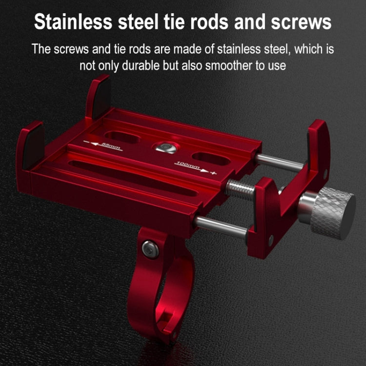 BIKERSAY MP005 Bicycle Aluminum Alloy Mobile Phone Holder Motorcycle Handlebar Bracket, BIKERSAY MP005 Black, BIKERSAY MP005 Red, BIKERSAY MP005 Titanium