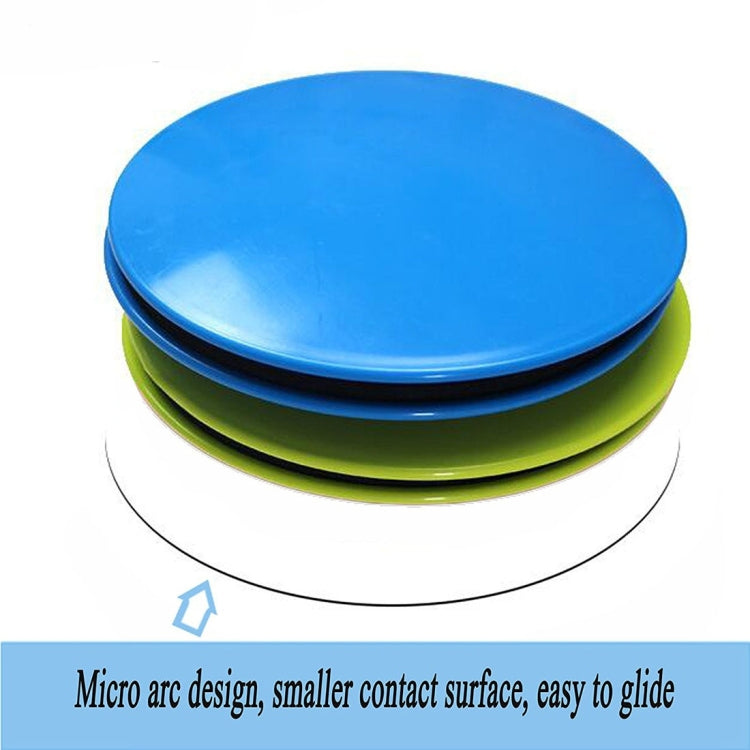 1 Pair 17.8cm Fitness Exercise Core Training Abdominal Workout Gliding Discs Sliding Disc, Round Shape, Triangle Shape