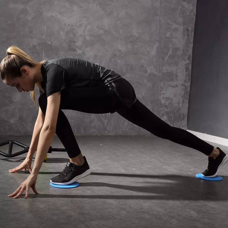 1 Pair 17.8cm Fitness Exercise Core Training Abdominal Workout Gliding Discs Sliding Disc, Round Shape, Triangle Shape