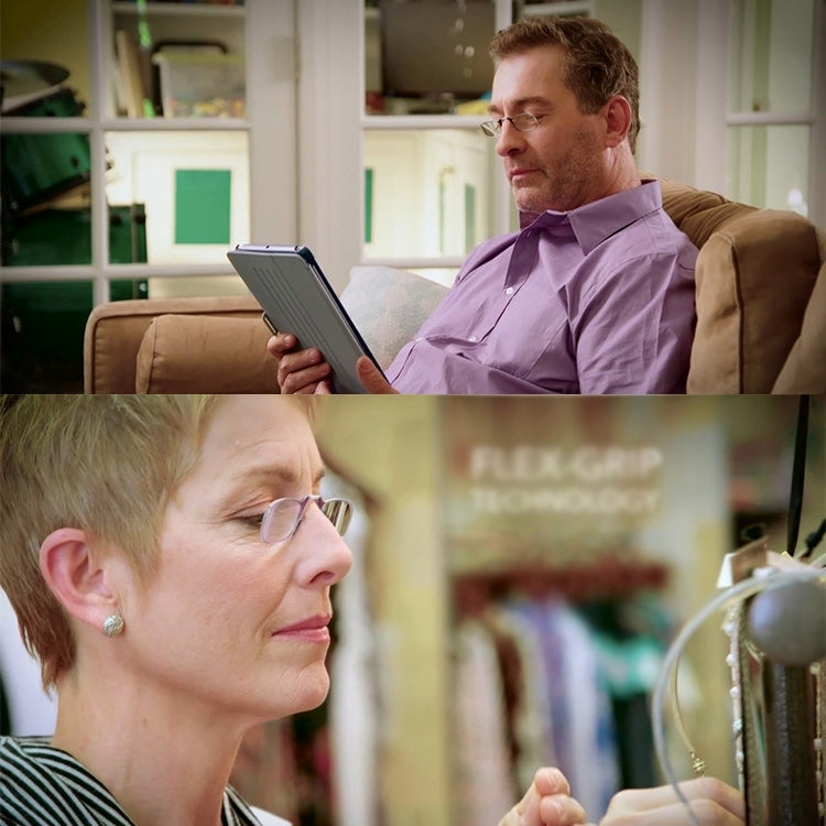 Ultra Thin High-definition Nose Resting Pocket Presbyopic Hypermetropic Reading Glasses, +2.00D, +2.00D