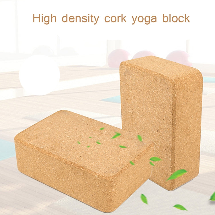 High-density Environmental Protection Fitness-assisted Yoga Cork Bricks, 22.5 x 15 x 7.5cm