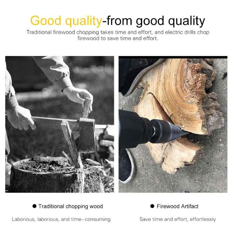 Household Domestic Woodcutter Drill Electric Wooden Split Cone Drill 32mm Hexagon Shank