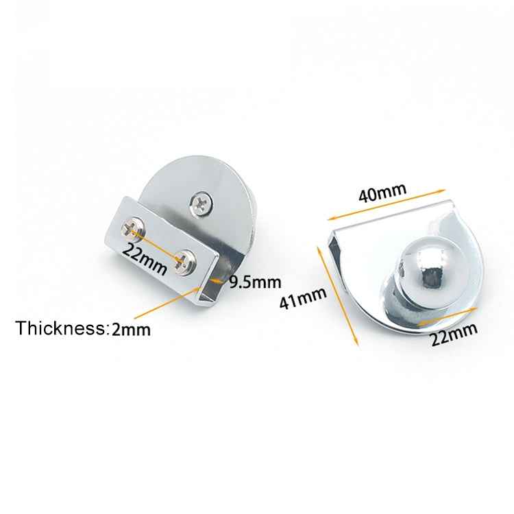 Zinc Alloy Bright Open Hole Free Glass Cabinet Door Handle, Size: L