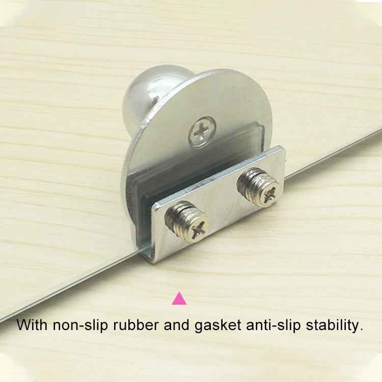 Zinc Alloy Bright Open Hole Free Glass Cabinet Door Handle, Size: L