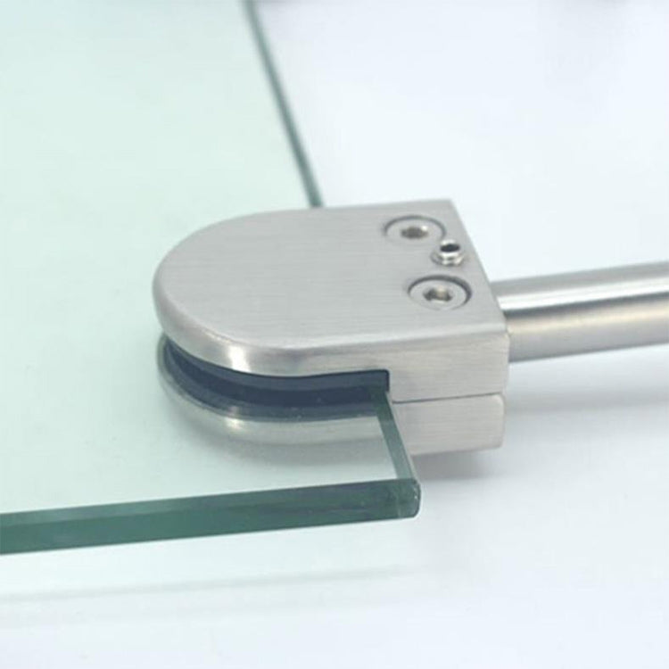 201 Stainless Steel Glass Fish Mouth Support Rod Fixing Clip with 14x100mm Rod, Specification: S, S, with 14x100mm Rod
