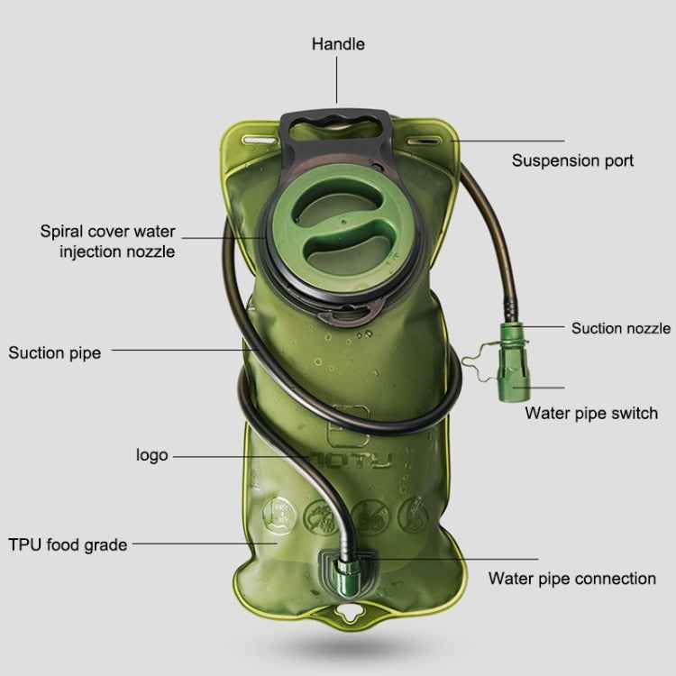 AOTU AT6602 2L TPU Outdoor Sports Drinking Water Bag