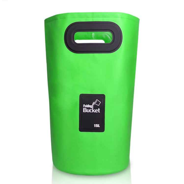 Outdoor Portable Folding Sink PVC Collapsible Bucket, Capacity: 15L