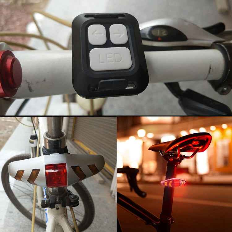 Bicycle Tail Light Intelligent Wireless Remote Control Turn Signal Warning Light