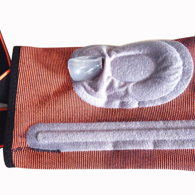 Sports High Elastic Shockproof Non-slip Silicone Knee Support Guards with Pressure Strip Size: L, L