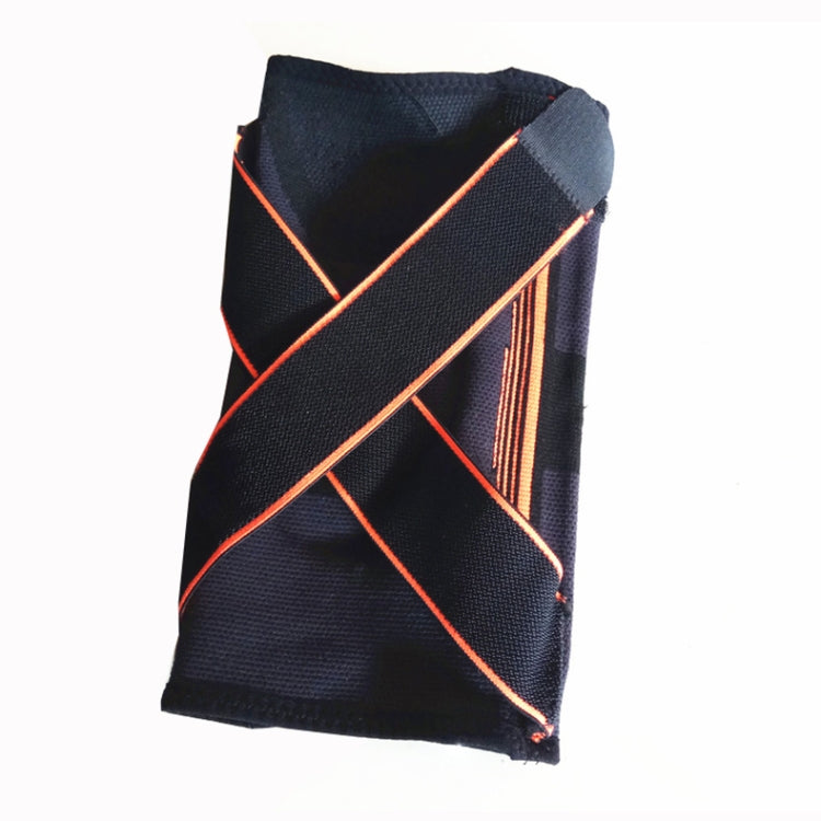 Sports High Elastic Shockproof Non-slip Silicone Knee Support Guards with Pressure Strip Size: XL, XL