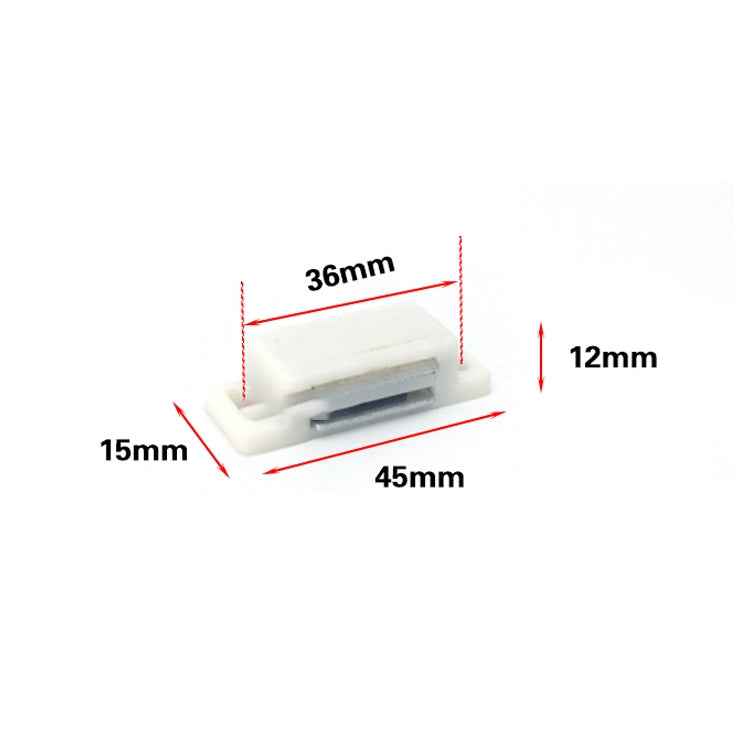 50 PCS Plastic Strong Magnetic Cupboard Door Suction Wardrobe Bookcase Home Accessories, Size: S