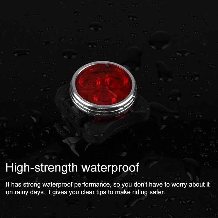 COB Lamp Bead 160LM USB Charging Four-speed Waterproof Bicycle Headlight / Taillight Set, Red Blue Light Dimming 650MA
