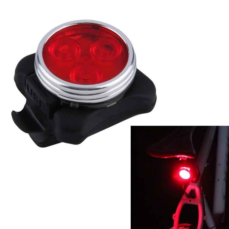 COB Lamp Bead 160LM USB Charging Four-speed Waterproof Bicycle Headlight / Taillight Set, Red Light 650MA