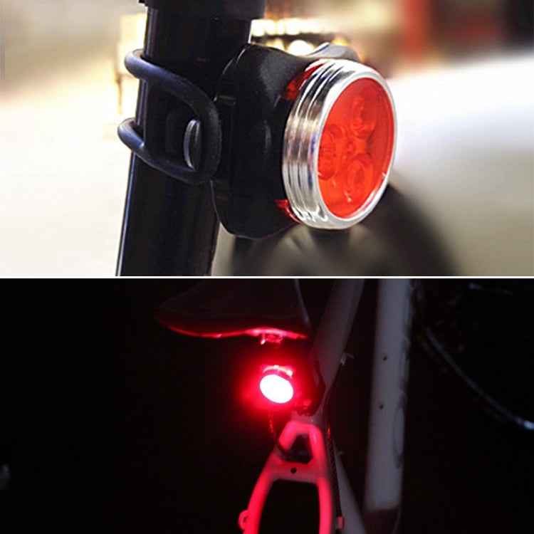 COB Lamp Bead 160LM USB Charging Four-speed Waterproof Bicycle Headlight / Taillight Set, Red Light 650MA