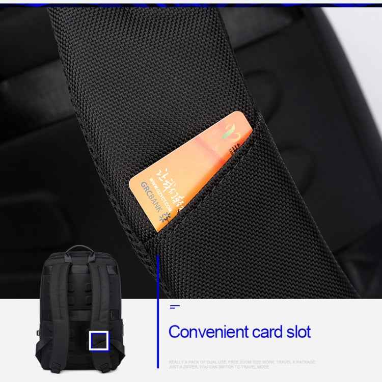 Bopai 751-006881 Business Anti-theft Waterproof Large Capacity Double Shoulder Bag,with USB Charging Port, Size: 30x14x44cm