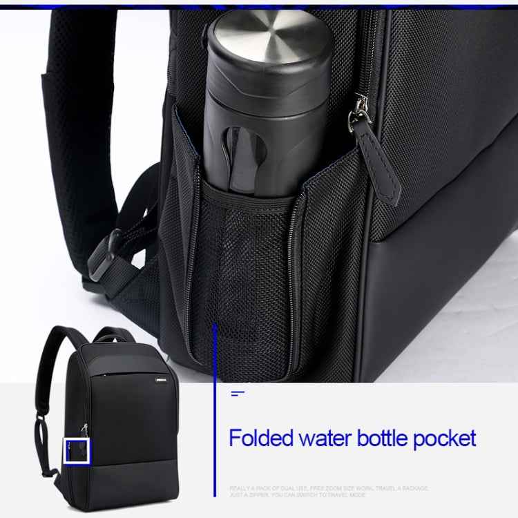 Bopai 751-006881 Business Anti-theft Waterproof Large Capacity Double Shoulder Bag,with USB Charging Port, Size: 30x14x44cm