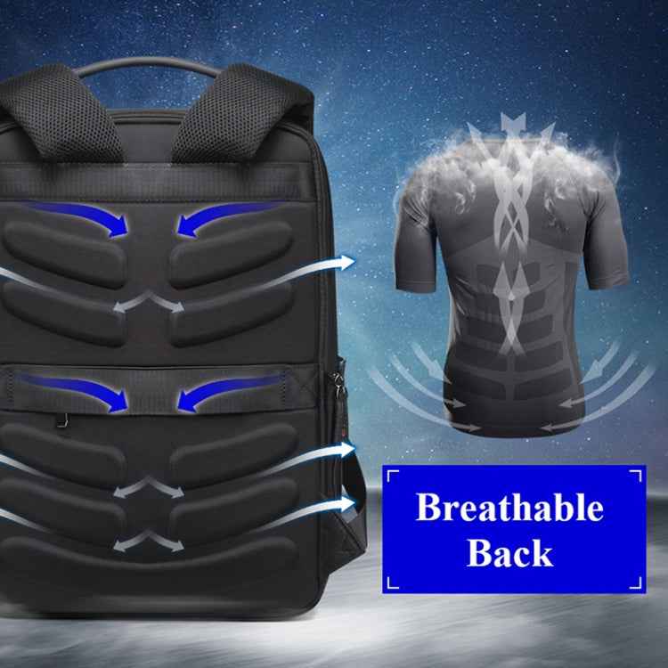 Bopai 851-009911 Business Anti-theft Waterproof Large Capacity Double Shoulder Bag,with USB Charging Port, Size: 30.5x13x45cm