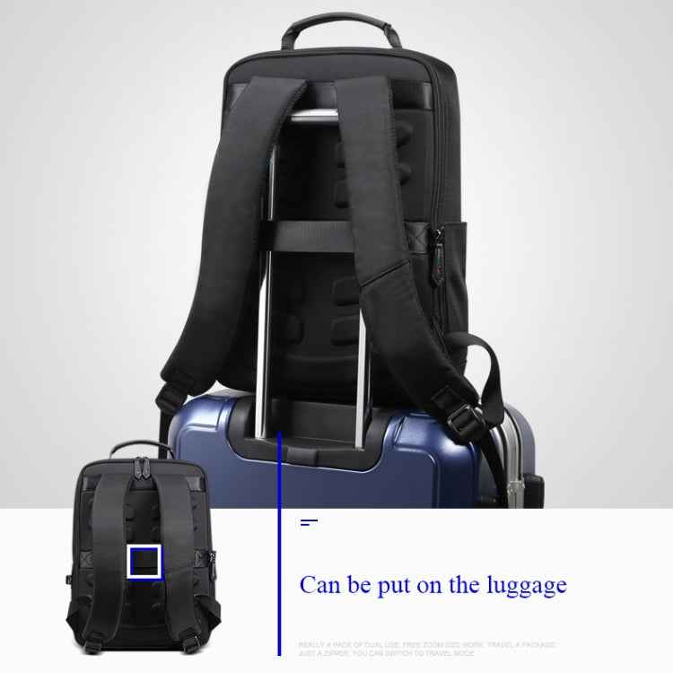 Bopai 851-009911 Business Anti-theft Waterproof Large Capacity Double Shoulder Bag,with USB Charging Port, Size: 30.5x13x45cm