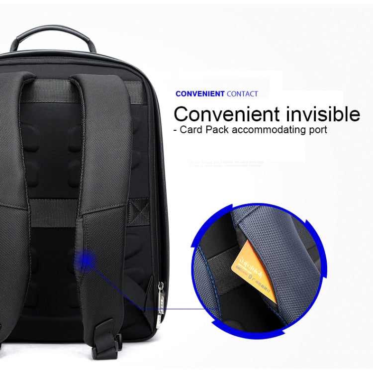 Bopai 751-006431 Business Waterproof Anti-theft Large Capacity Double Shoulder Bag,with USB Charging Port, Size: 27x16.5x40cm, 751-006431