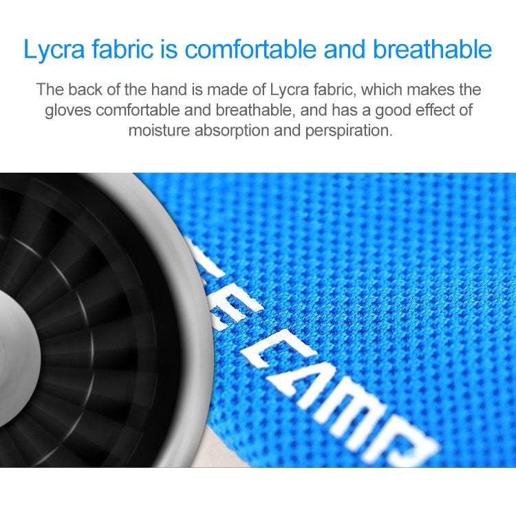 BaseCamp BC-204 Bicycle Half Finger Gloves Lycra Fabric Cycling Gloves, Size: M