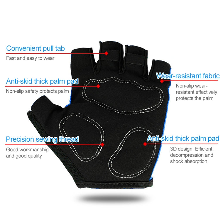 BaseCamp BC-204 Bicycle Half Finger Gloves Lycra Fabric Cycling Gloves, Size: L