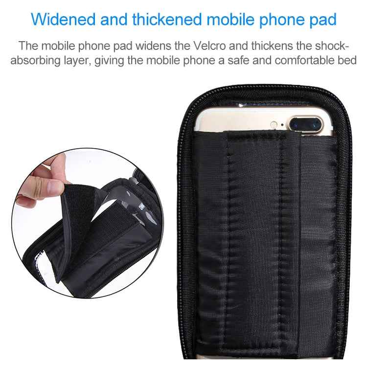 BaseCamp BC-305 Bicycle Phone Bags Mountain Road Bike Front Head Top Frame Handlebar Bag with Transparent Window & Sun Visor for 5.8 Inch 15x8cm and Below Smartphones