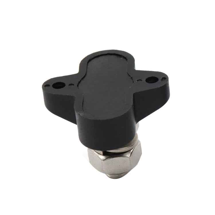 Single Heavy-Duty Terminal Studs Black M10 Bus Bar for Car / RV / Boat