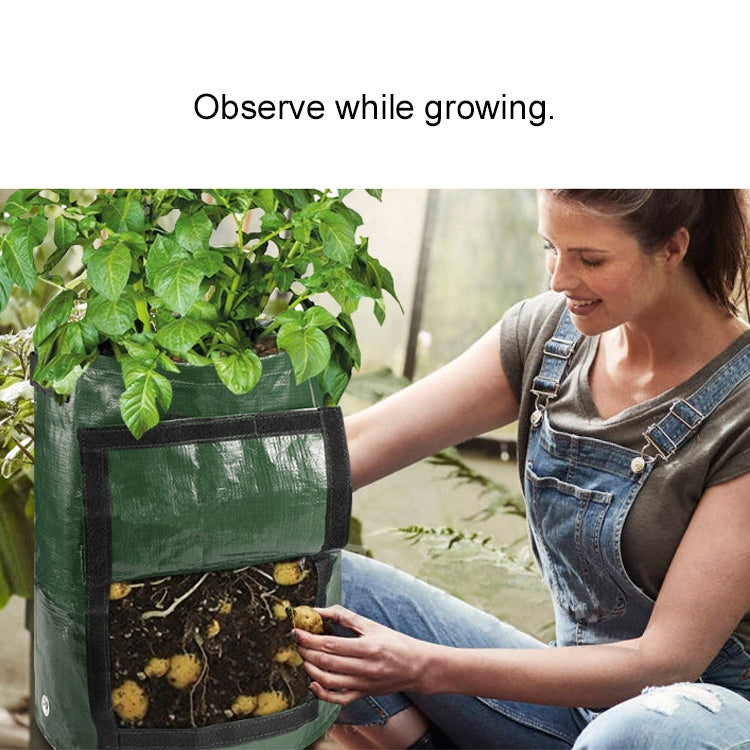 10 Gallons Potato Planting PE Bags Vegetable Planting Grow Bags Farm Garden Supplies, Size: 35cm x 45cm, 35cm x 45cm