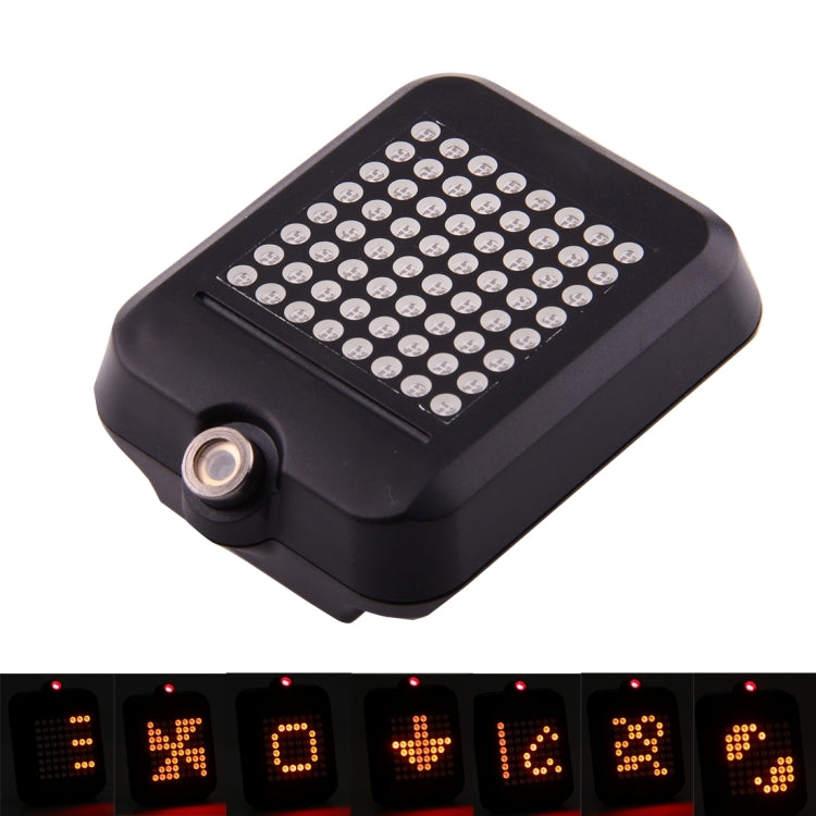 Bicycle Intelligent Wireless Control USB Rechargeable Turn Signal Light Bike Rear Brake Light with Laser & Mount Holder Strap, AQY-0100