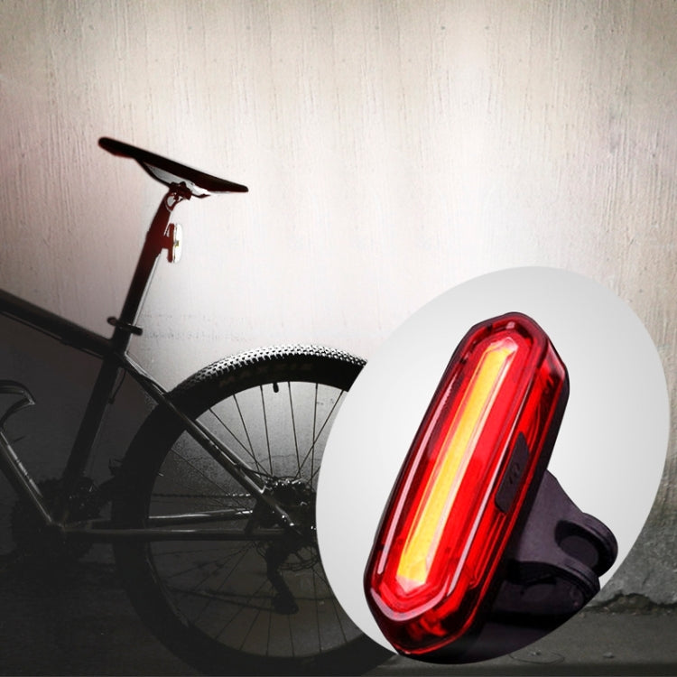 AQY-096 IPX4 Detachable USB Rechargeable Single Color LED Bike Taillight, White, (Red