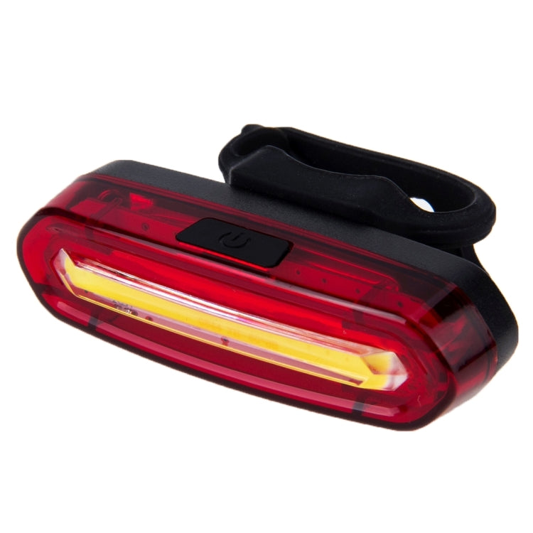 AQY-096 IPX4 Detachable USB Rechargeable Single Color LED Bike Taillight, White, (Red