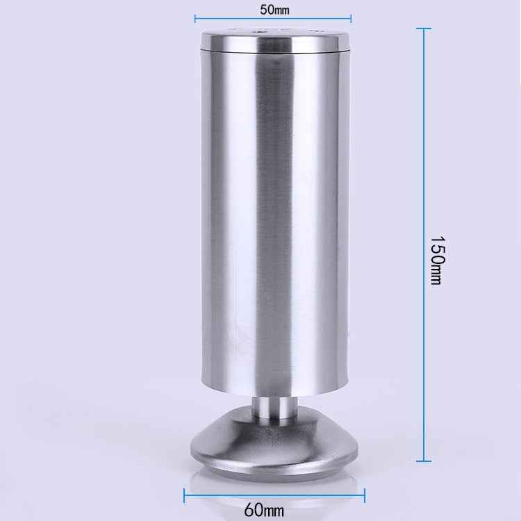 Stainless Steel Wire Drawing Thickened Column Sofa Furniture Cabinet Foot, Height: 150mm