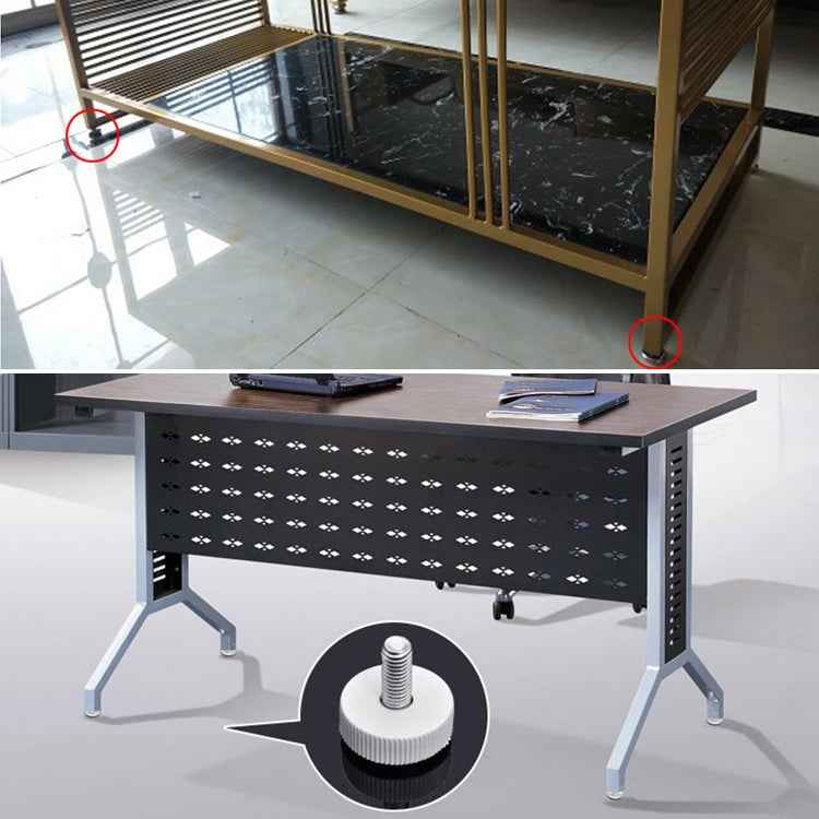 100 PCS Adjustable Foot Pad Furniture Screw Support Stub, M8x15