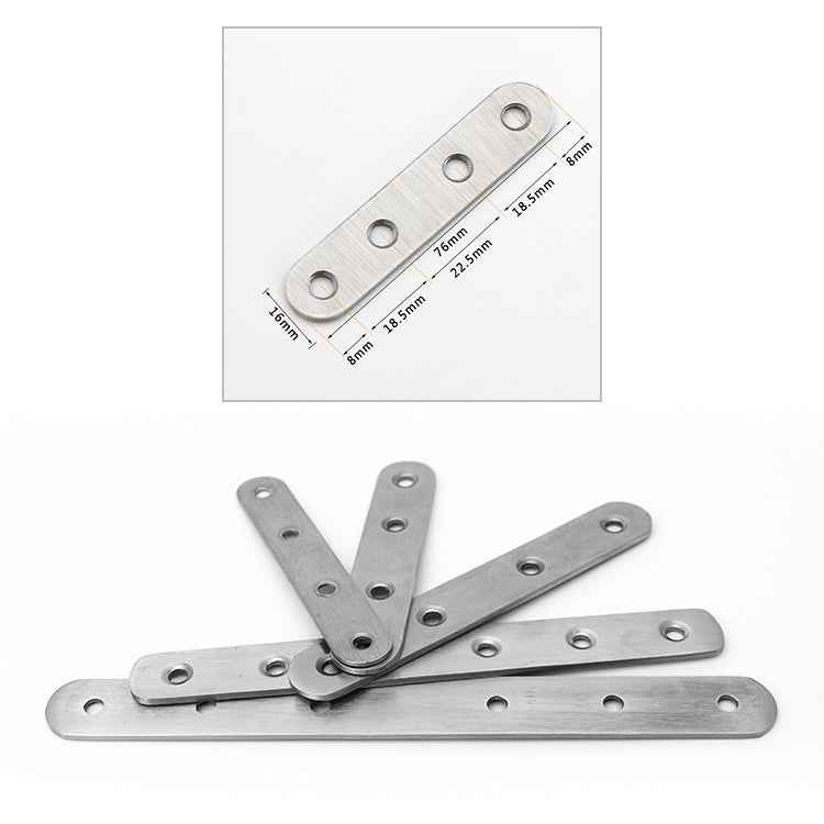 40 PCS Stainless Steel Connection Code Straight Connecting Piece, Number: 4