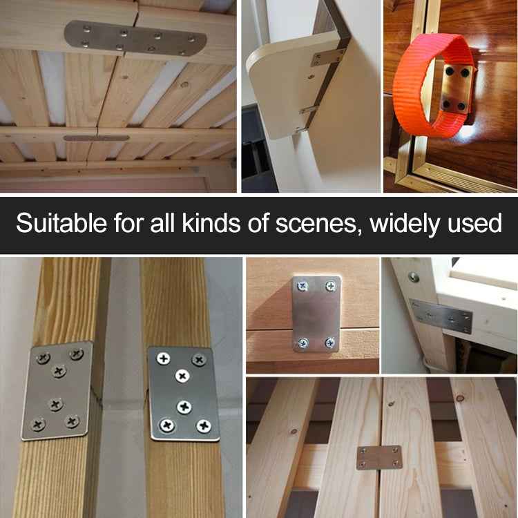 10 PCS Stainless Steel Connection Code Straight Connecting Piece, Number: 13