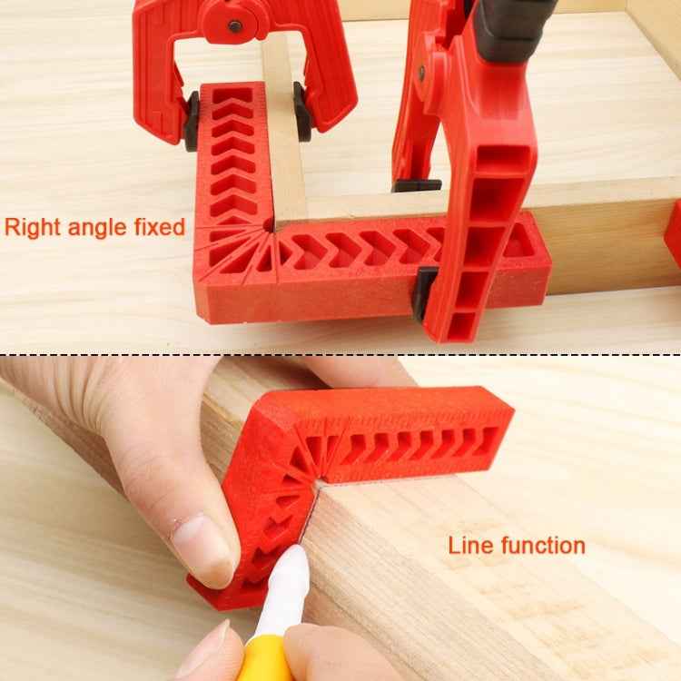 6 Inch Plastic 90 Degree Woodworking Auxiliary Positioner Square Ruler Fixing Tool