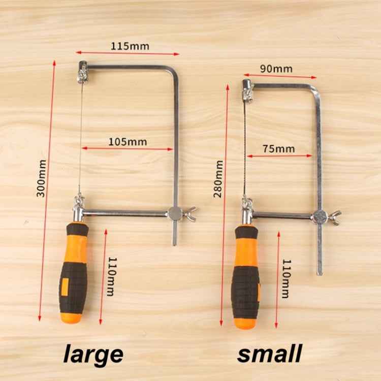 U Shape Hacksaw with Blades for Metal / Wood / Plastic Tube / Wire DIY Hand Tool Portable Woodworking Saw, Width: 105mm