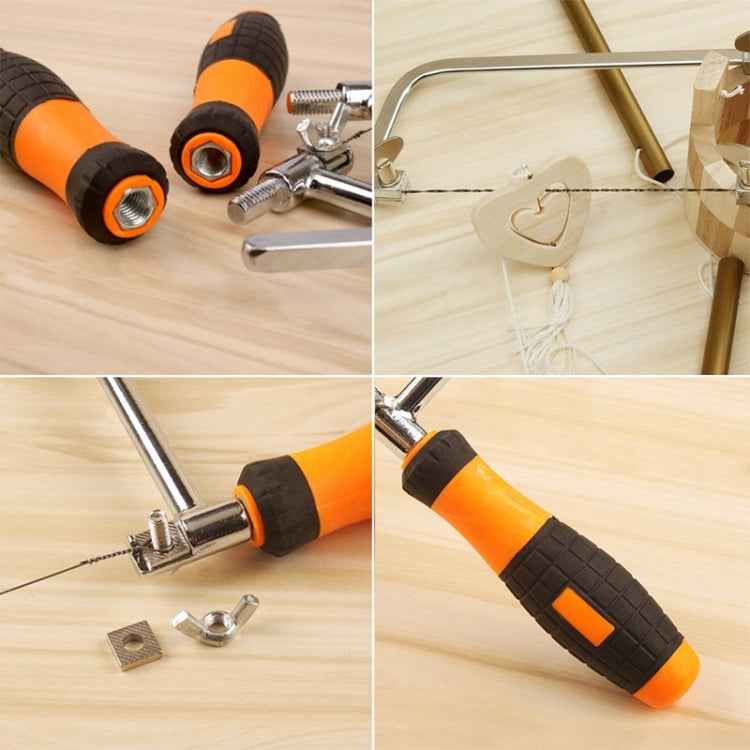 U Shape Hacksaw with Blades for Metal / Wood / Plastic Tube / Wire DIY Hand Tool Portable Woodworking Saw, Width: 105mm