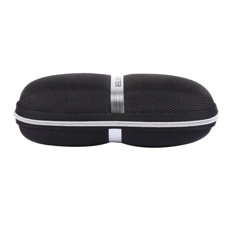 HDCRAFTER E-001 Sunglasses Zipper Style Solid Glasses Protection Case + Microfiber Cloth, Size: 16*7*4cm, HDCRAFTER E-001 Glasses Case
